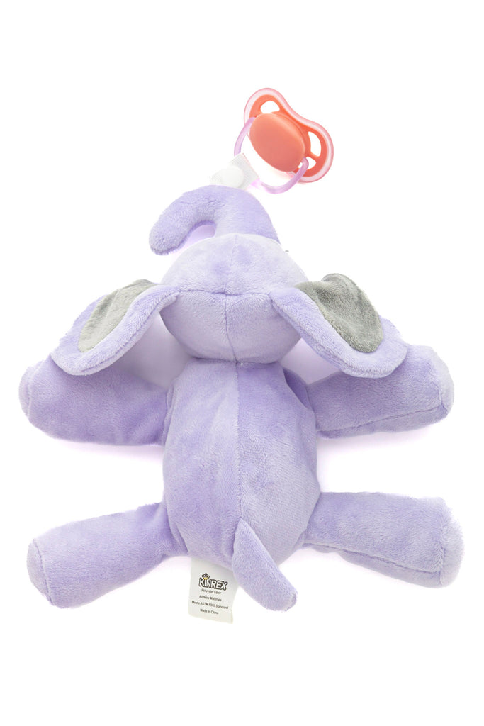 Purple Elephant Pacifier Holder