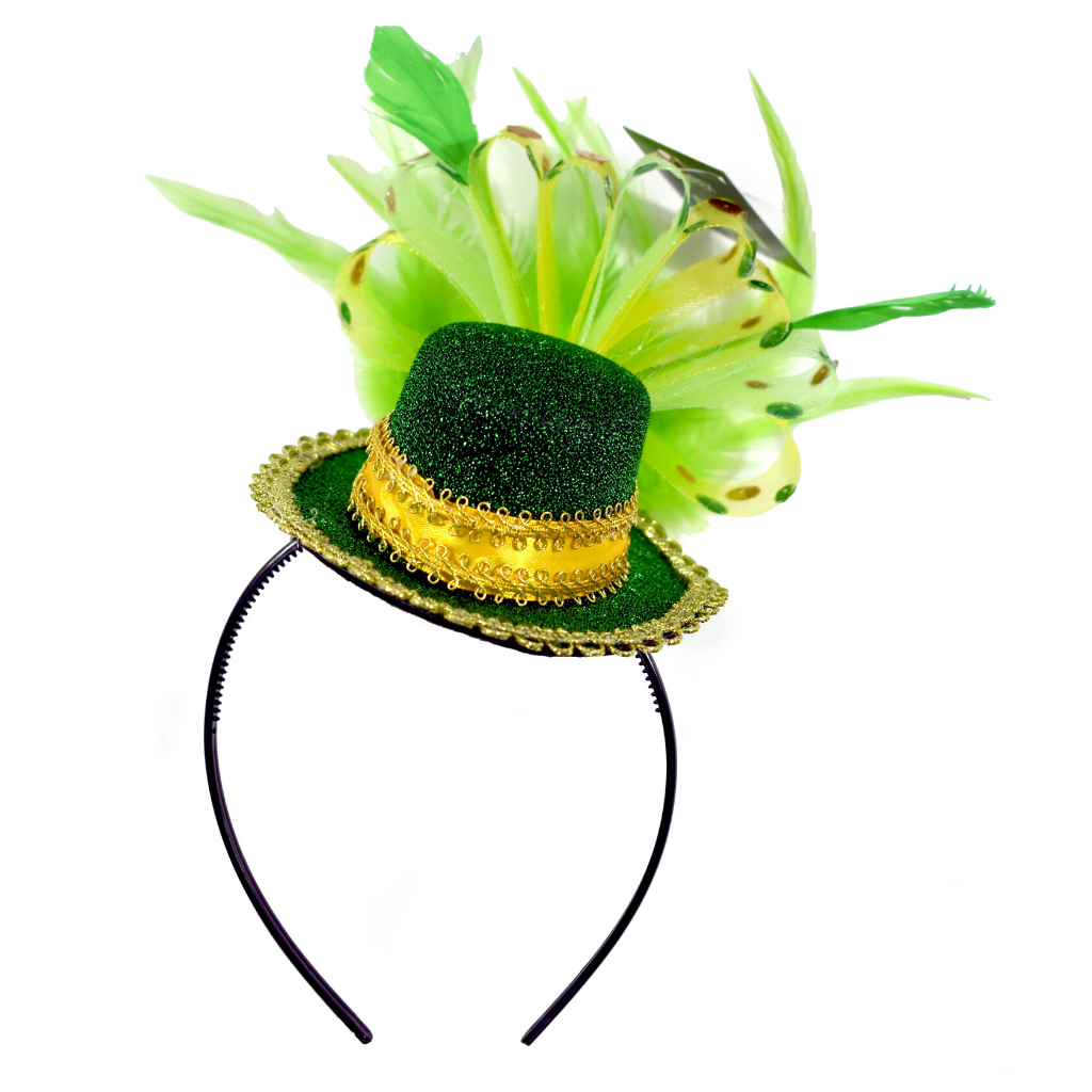 ST. Patricks Day Feathered Headband - KINREX LLC
