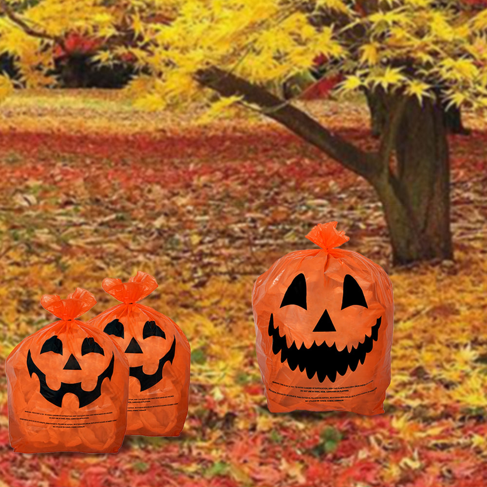 Halloween Pumpkin Leaf Bags