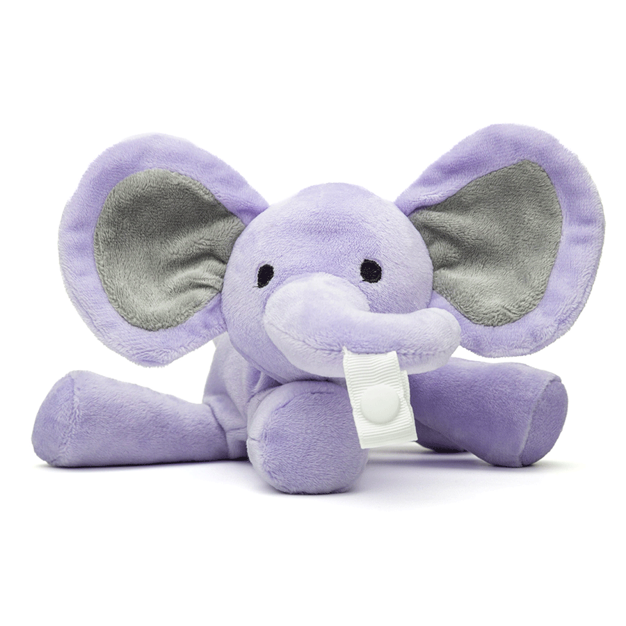 Purple Elephant Pacifier Holder