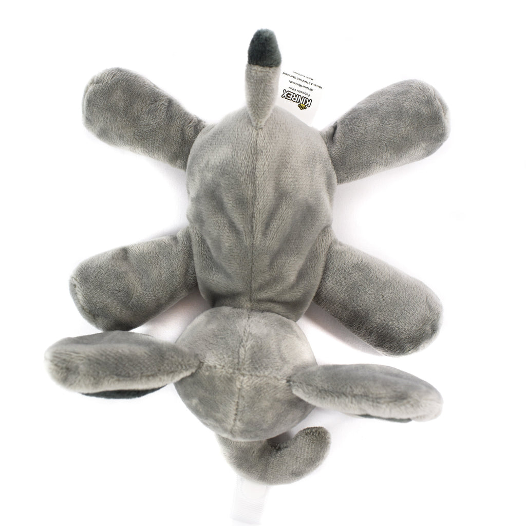 Grey Elephant Plush Pacifier Holder - Stuffed Animal Pacifier - KINREX LLC