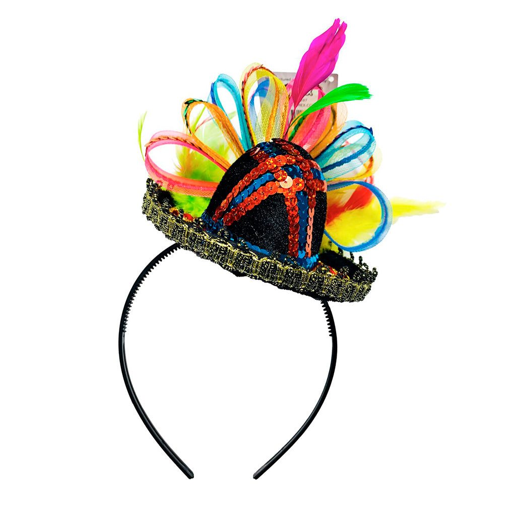 Cinco de Mayo Mexican Fiesta Sequined Headband - One Size Fits All