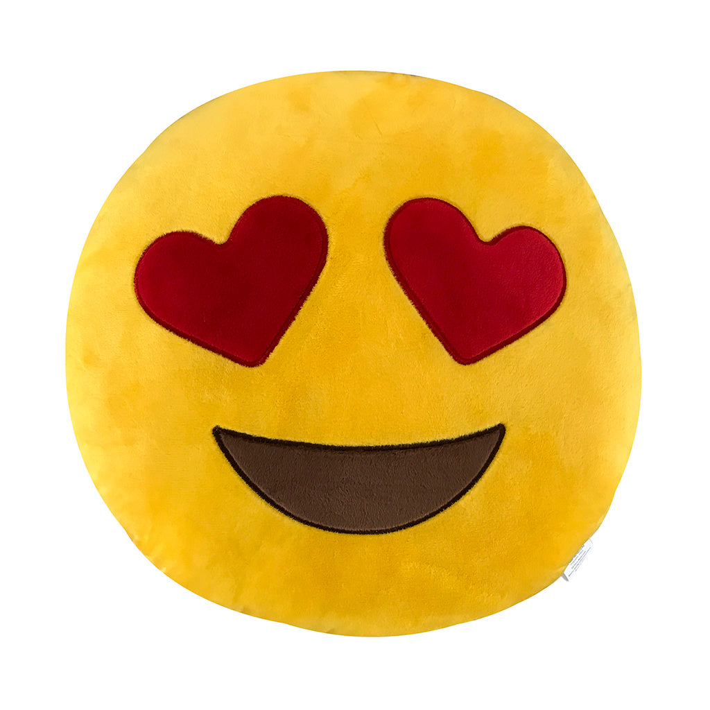 Heart Eyes Emoji Pillow - 35 cm. - KINREX LLC