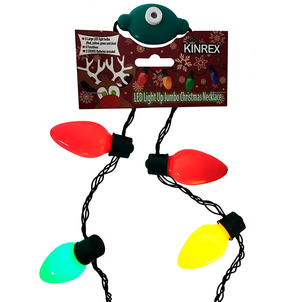 14 Pack Christmas Light Up Necklace Christmas Blub Necklace, Christmas Light  Up Party Supplies Favor, Ugly