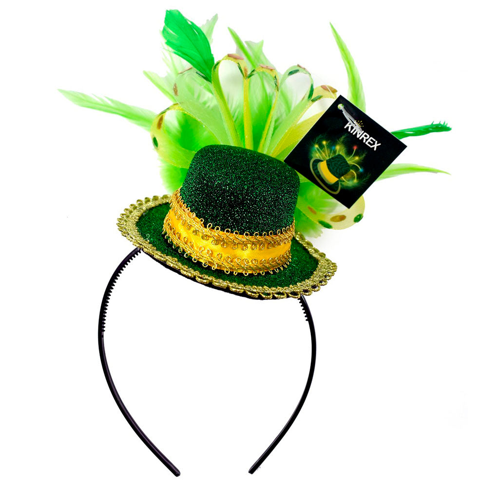 ST. Patricks Day Feathered Headband