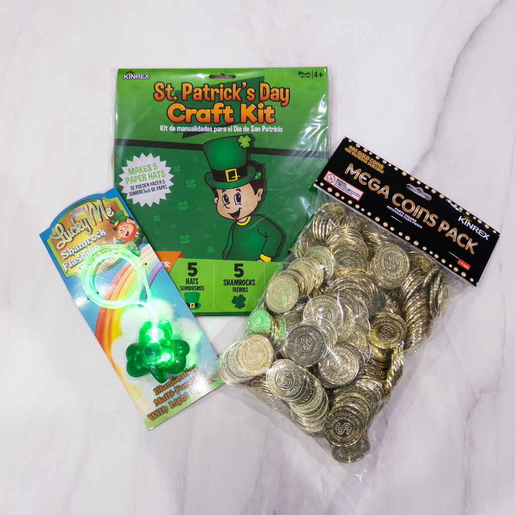 St Patrick’s Bundle - Plastic Gold Coints , Craft Kit 