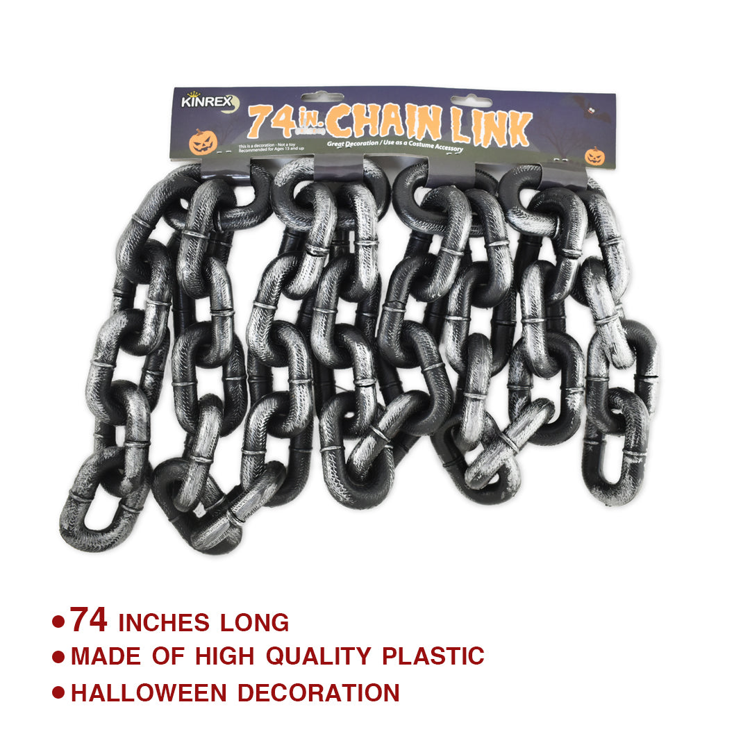 Holween Chain Halloween Plastic Chain Link - Grey and Black – KINREX LLC